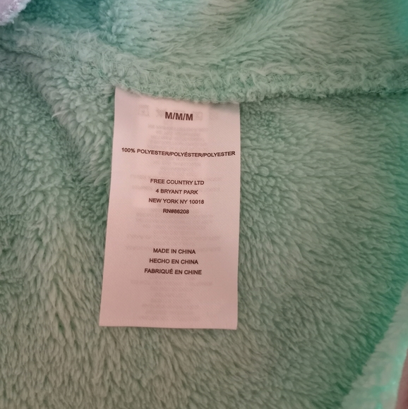 Free Country Mint Green Pullover Fleece Sweater Junior Women's Size Medium - Picture 12 of 16